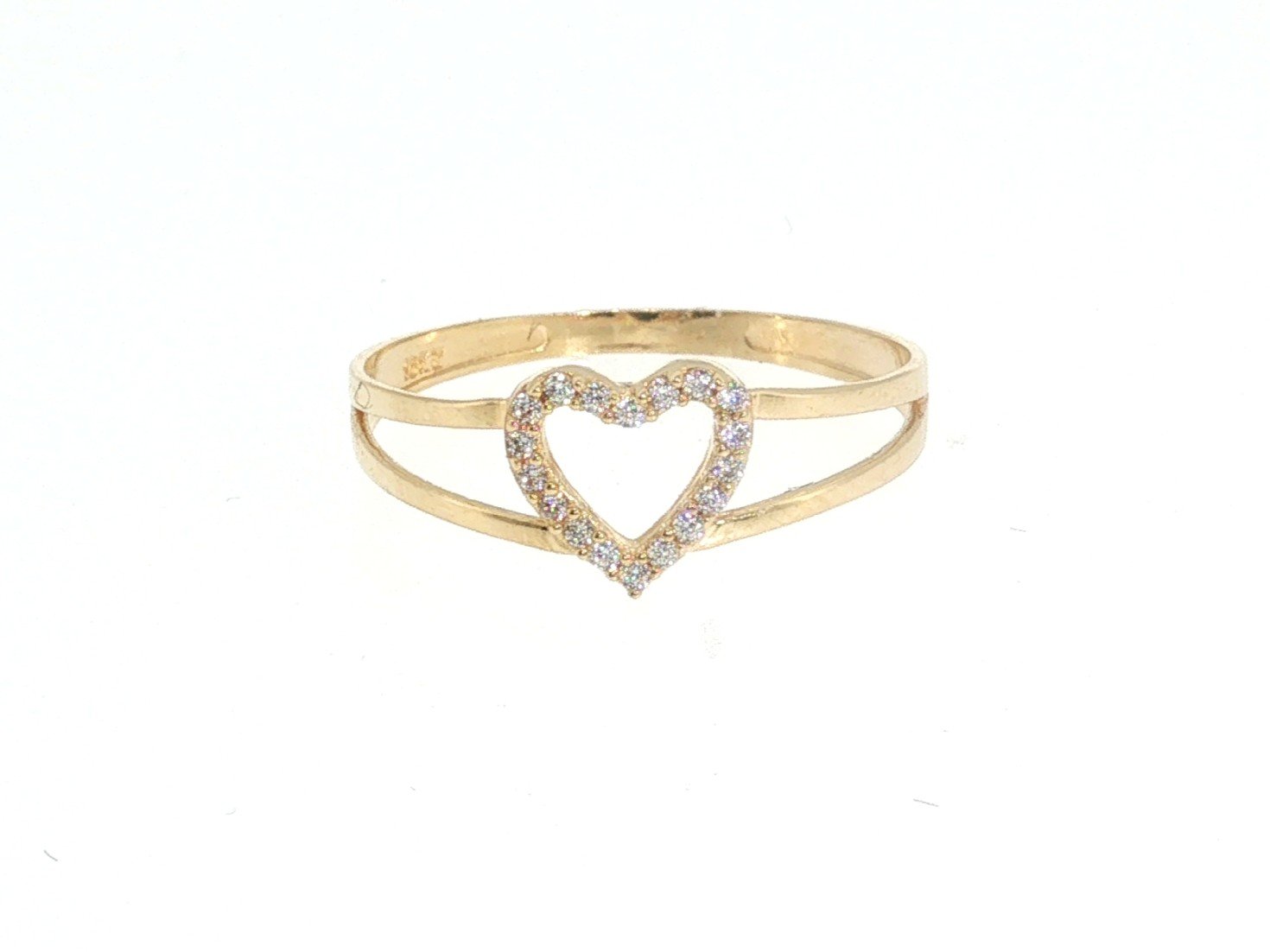 Anillo en Oro amarillo 18k con Circonia — Anillos — Oro amarillo 18k