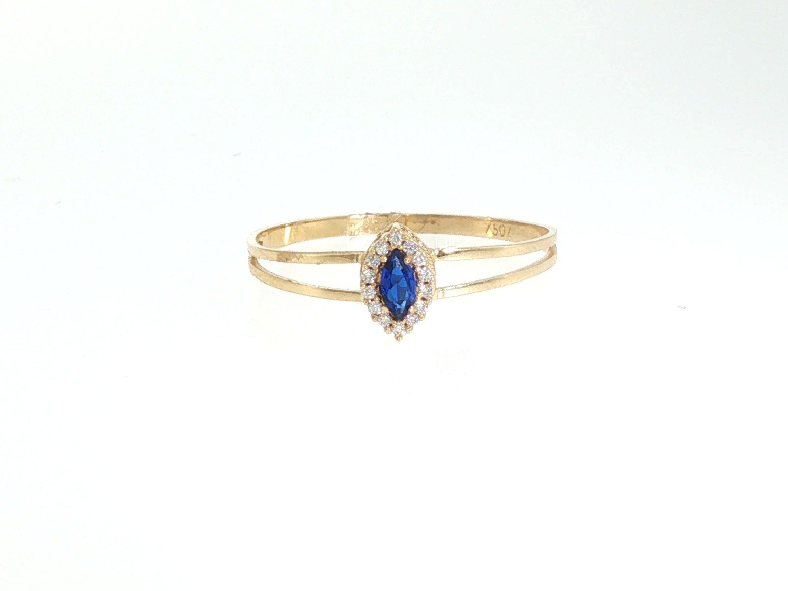 Anillo en Oro amarillo 18k con Circonia — Anillos — Oro amarillo 18k