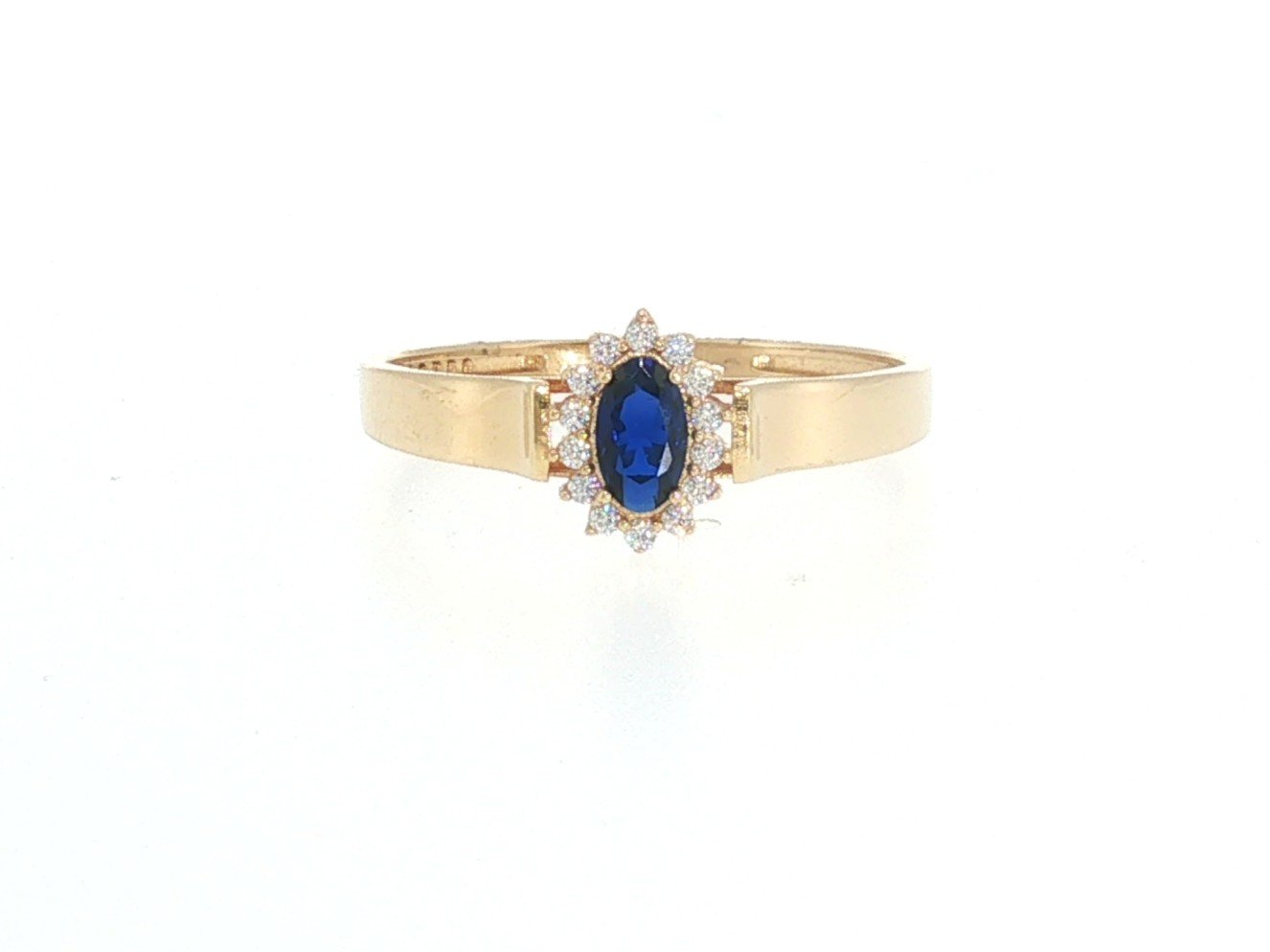 Anillo en Oro amarillo 18k con Circonia — Anillos — Oro amarillo 18k