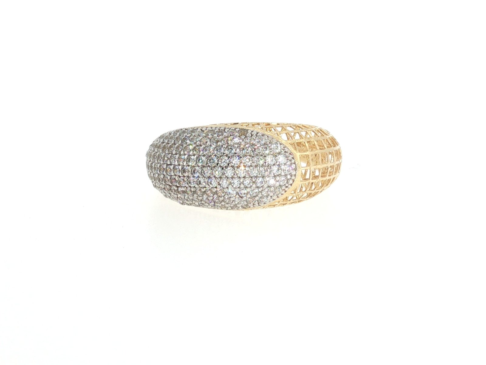 Anillo en Oro amarillo 18k con Circonia — Anillos — Oro amarillo 18k