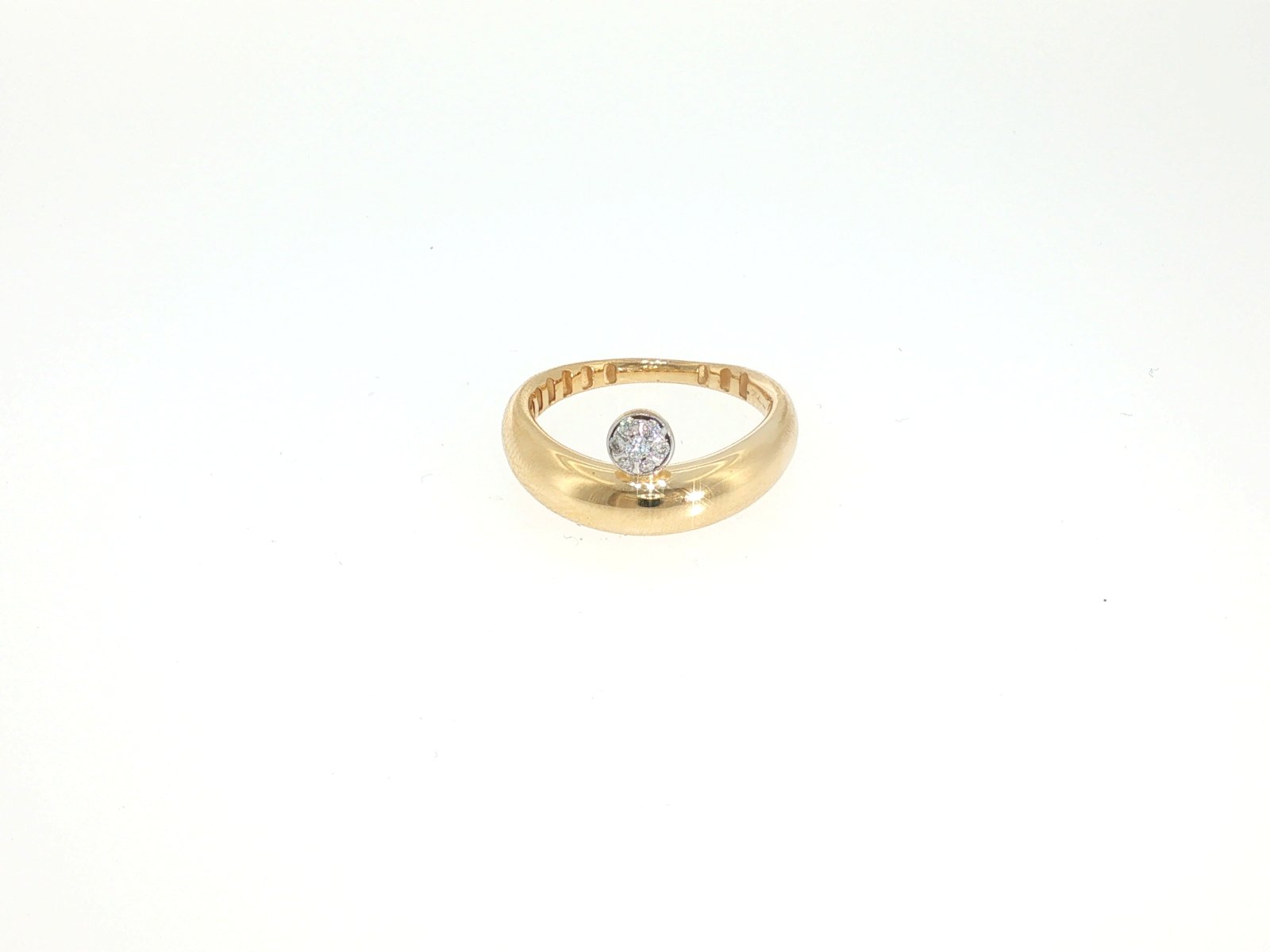 Anillo en Oro amarillo 18k con Diamante — Anillos — Oro amarillo 18k
