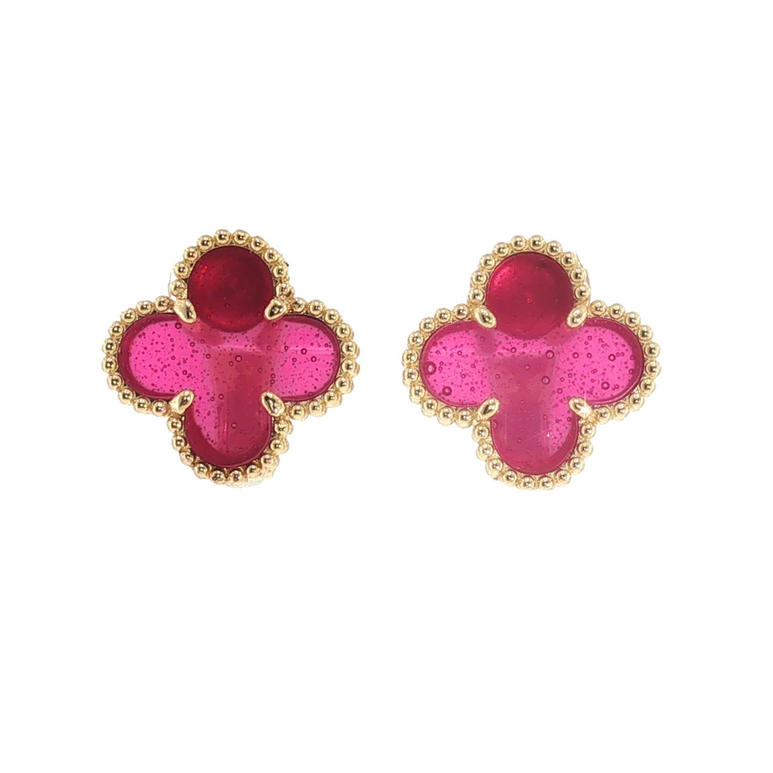 Aretes en Oro amarillo 18k con Enamel — Aretes — Oro amarillo 18k