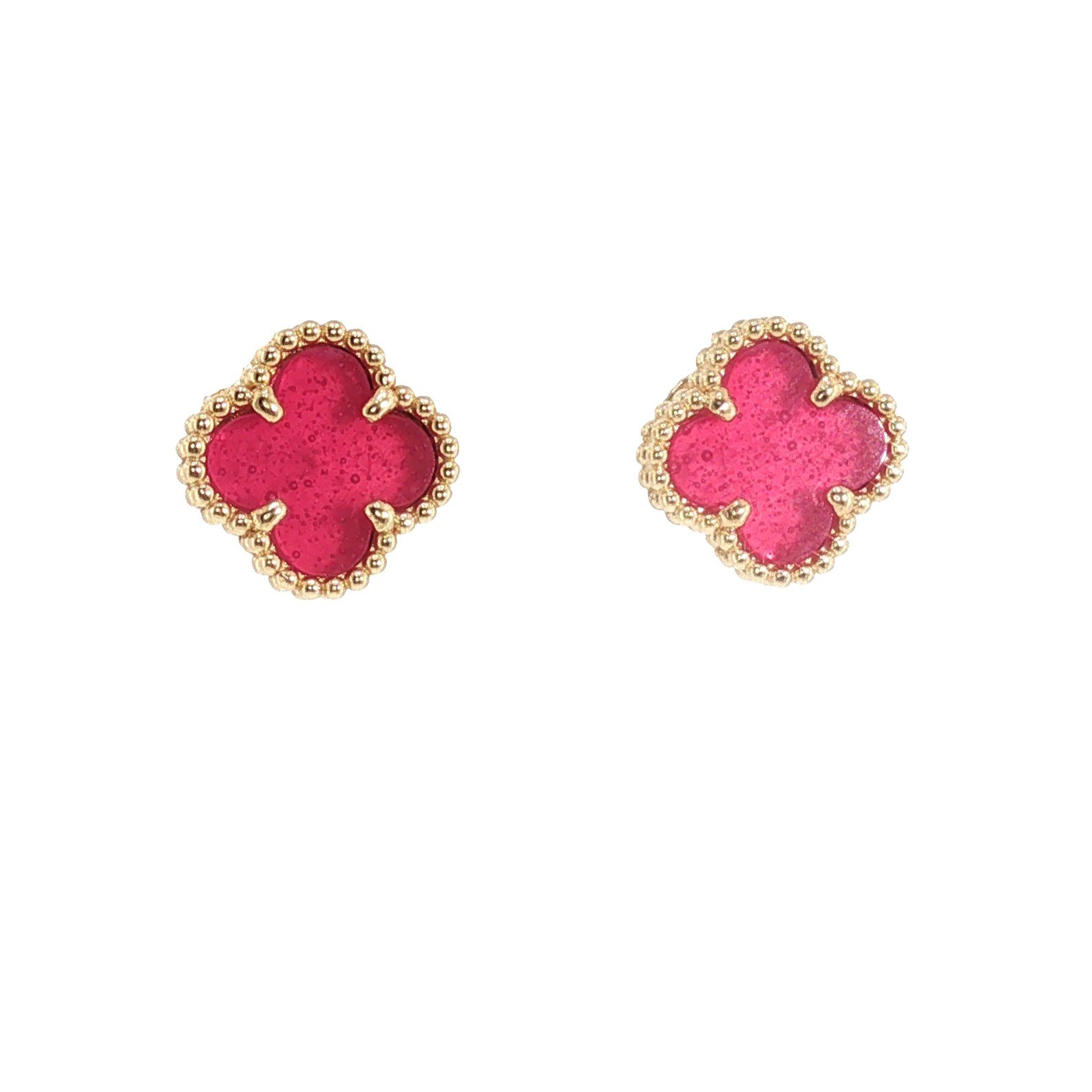 Aretes en Oro amarillo 18k con Enamel — Aretes — Oro amarillo 18k