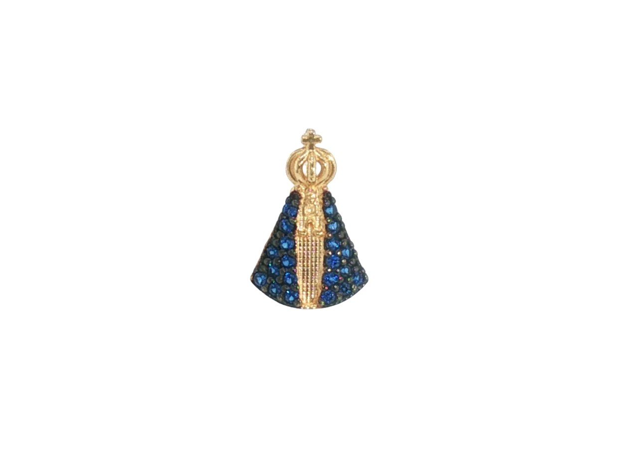 Dije en Oro amarillo 18k con Circonia — Dijes — Oro amarillo 18k