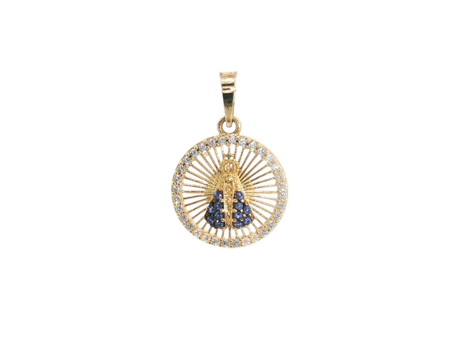 Dije en Oro amarillo 18k con Circonia — Dijes — Oro amarillo 18k