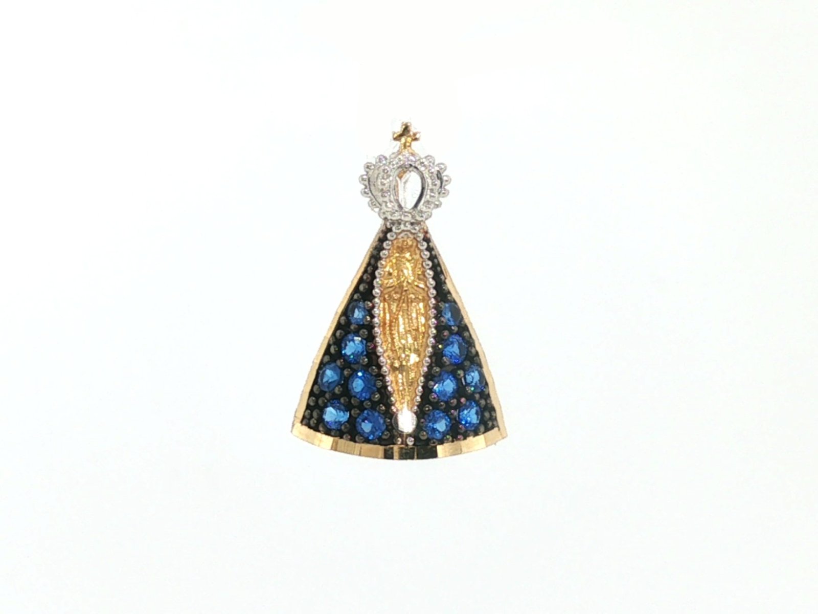 Dije en Oro amarillo 18k con Circonia — Dijes — Oro amarillo 18k