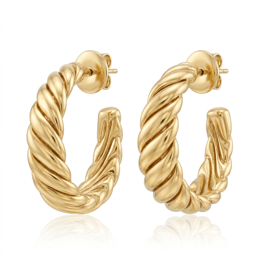 Aretes en Oro amarillo 18k — Aretes — Oro amarillo 18k
